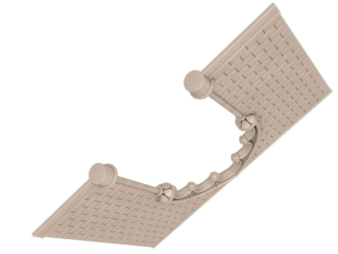 Gothic wall 3D Модель