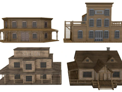 Large Western Collection 3D Model