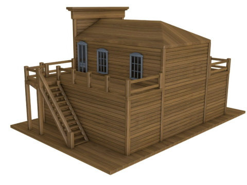 Large Western Collection Modelo 3D