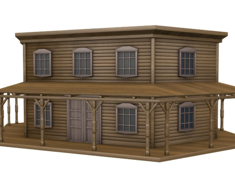 Large Western Collection Modelo 3D