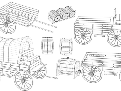 Large Western Collection Modelo 3D