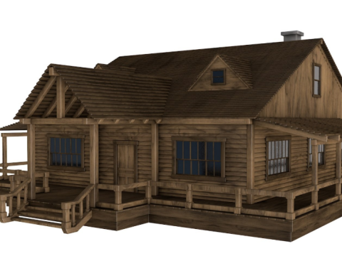 Western House 3D Model
