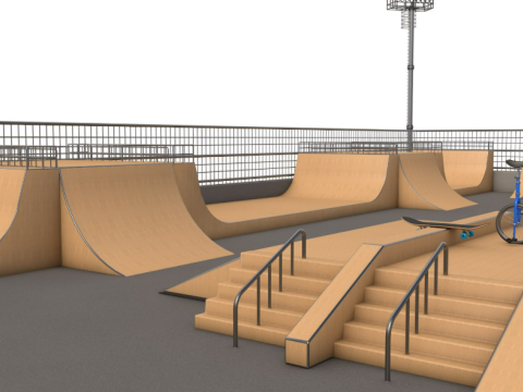 Skate Park Modèle 3D