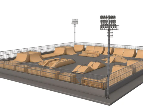 Skate Park 3D Model