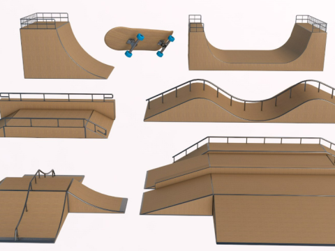 Skate Park Modèle 3D