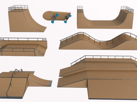 Skate Park 3D Model