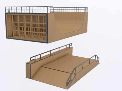 Skate Park Modèle 3D