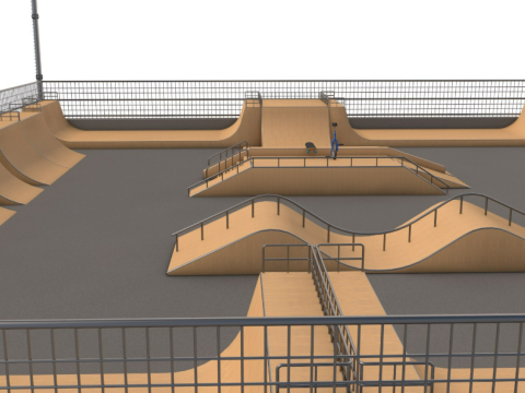 Skate Park Modèle 3D