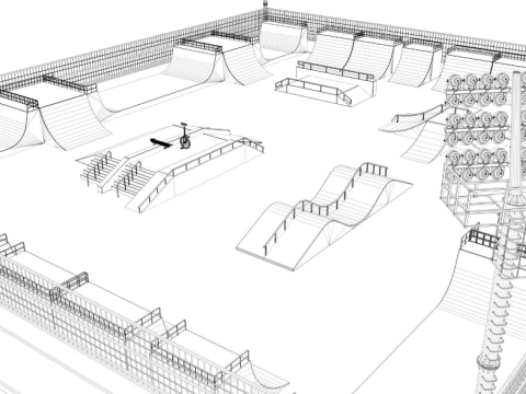 Skate Park Modèle 3D