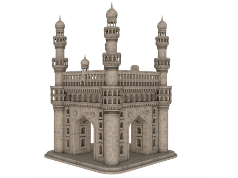 Charminar 3D Model