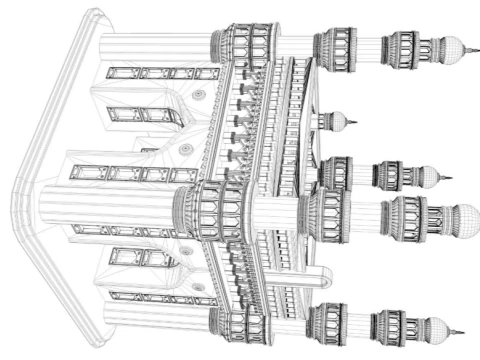 Charminar 3D Model