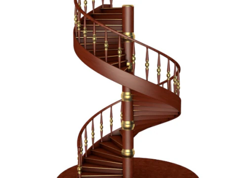 Spiralne schody Model 3D