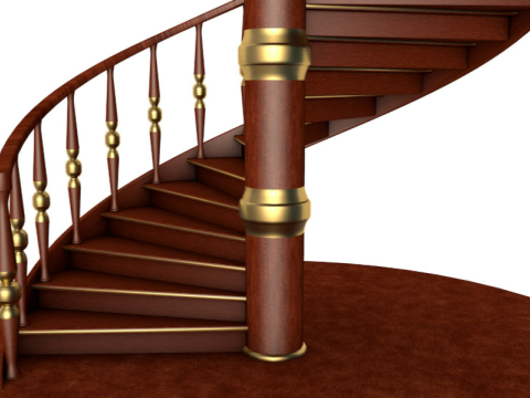 Spiral Stair 3D Model