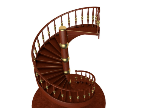 Spiral Stair 3D Model