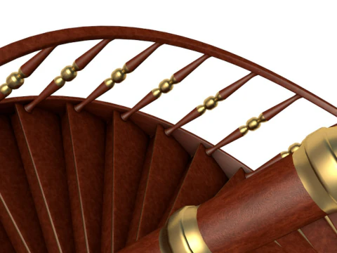 Spiral Stair 3D Model