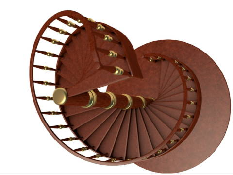 Spiral Stair 3D Model