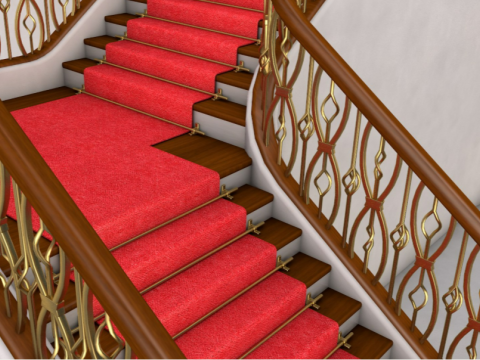 Palace Staircase Model 3D