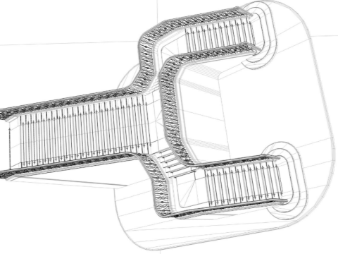 Palace Staircase Model 3D