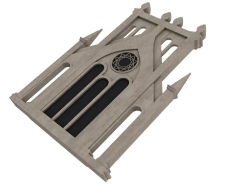 Big Gothic Window collection 3D Model