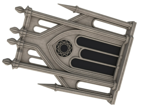 Big Gothic Window collection Modèle 3D