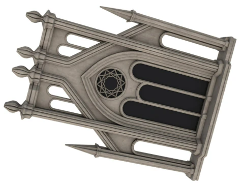 Big Gothic Window collection 3D Model