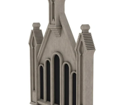 Big Gothic Window collection 3D Model