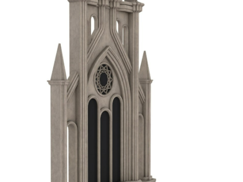 Big Gothic Window collection Modèle 3D