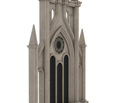 Big Gothic Window collection 3D Model