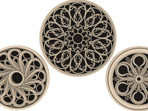 Big Gothic Window collection Modèle 3D