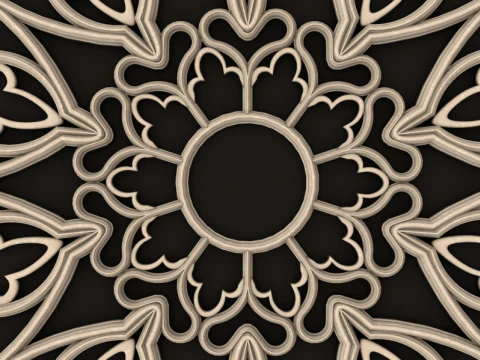 Big Gothic Window collection 3D Model