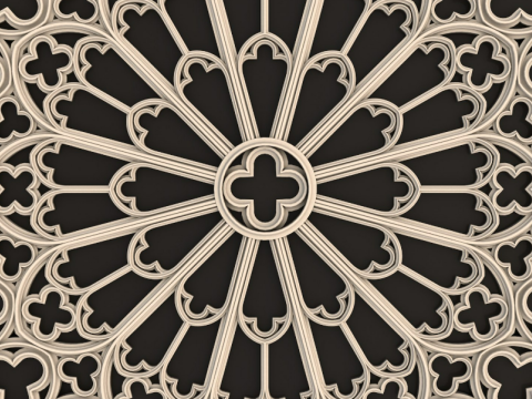 Big Gothic Window collection Modèle 3D