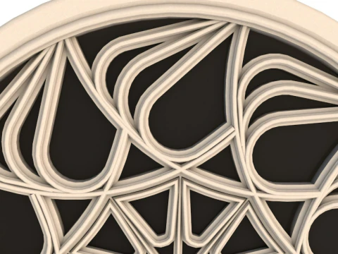 Big Gothic Window collection 3D Model