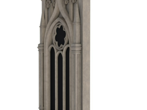 Big Gothic Window collection Modèle 3D