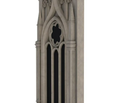Big Gothic Window collection 3D Model