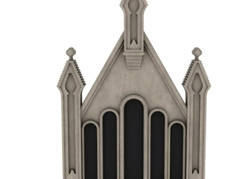Big Gothic Window collection 3D Model