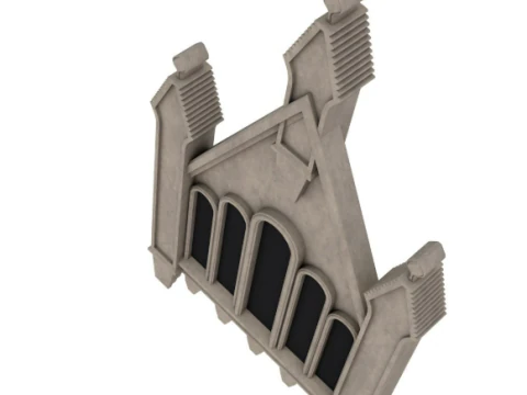 Big Gothic Window collection 3D Model