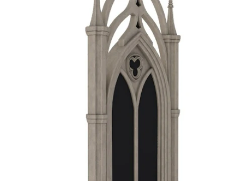 Big Gothic Window collection 3D Model