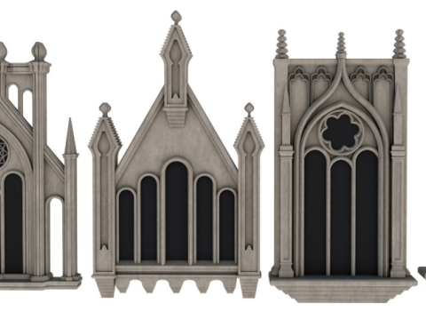 Gothic Window collection Modelo 3D