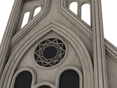 Gothic Window collection 3D Model