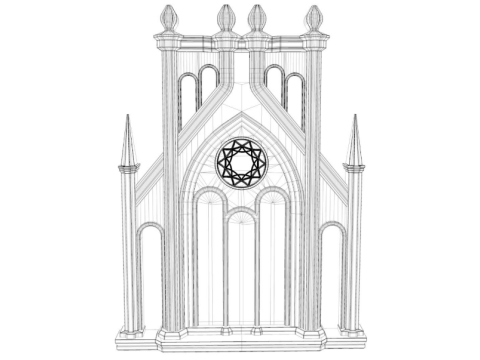 Gothic Window collection Modelo 3D
