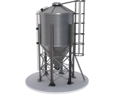 Grain Storage Bins Collection 3Dモデル