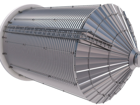 Grain Storage Bins Collection 3Dモデル