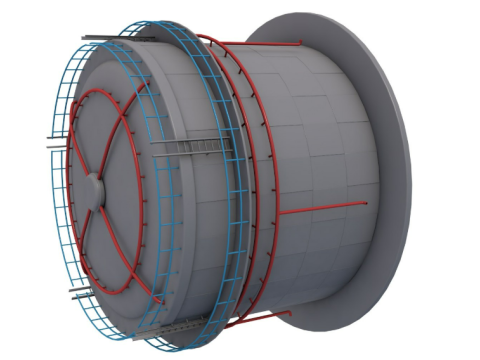 Grain Storage Bins Collection 3Dモデル