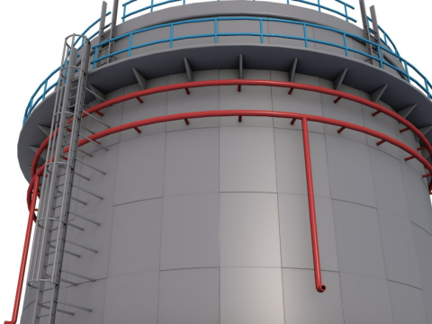 Grain Storage Bins Collection 3Dモデル