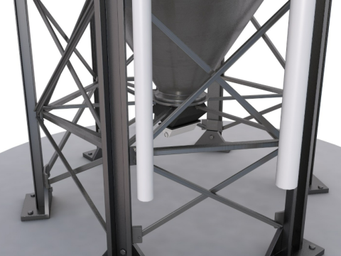 Grain Storage Bins Collection 3Dモデル