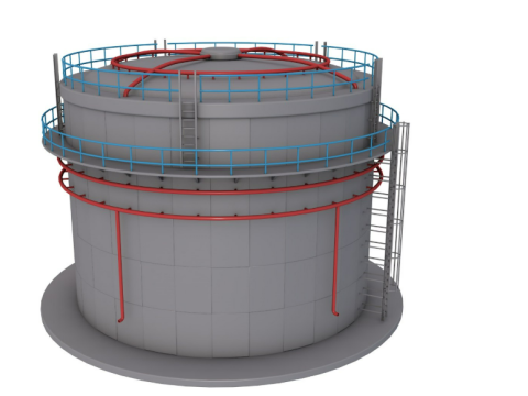 Grain Storage Bins Collection 3Dモデル