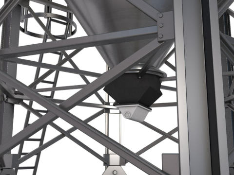 Grain Storage Bins Collection 3Dモデル