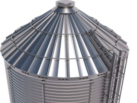 Grain Storage Bins Collection 3Dモデル