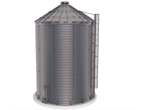 Grain Storage Bins Collection 3Dモデル