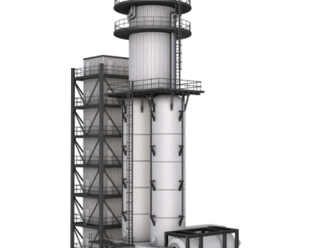 Rafineri Mod&uuml;l&uuml; 3D Model